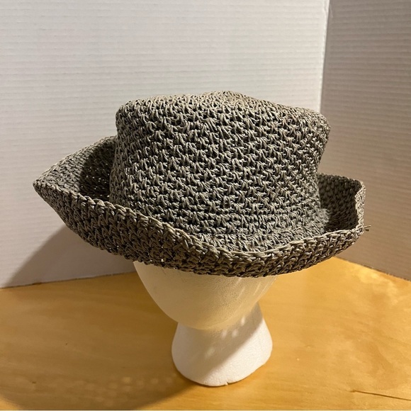 Adventurer Straw Hat Women’s One Size Blue Grey - Picture 2 of 8